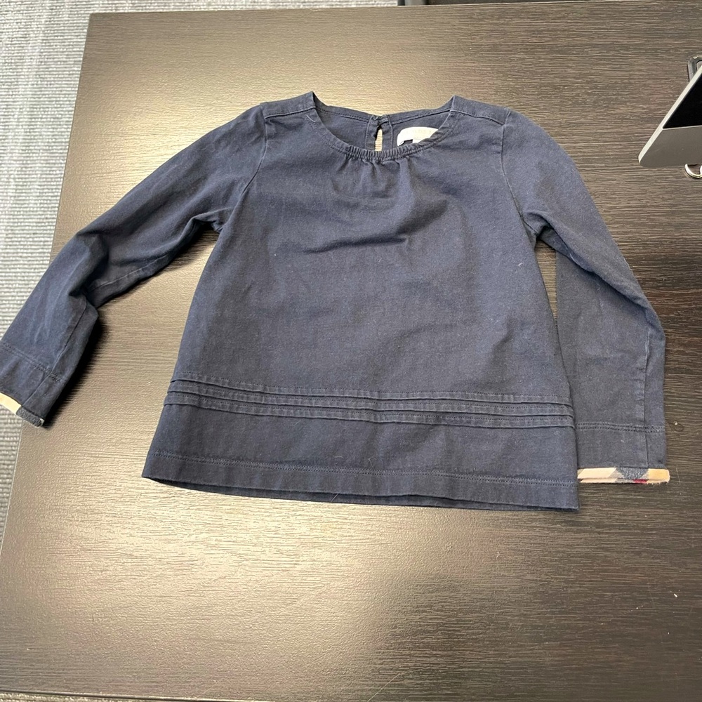 Burberry Kids Black Longsleeve Top